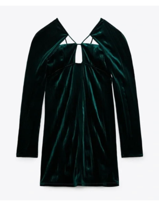 Платье Zara S Зеленое BTG-0135