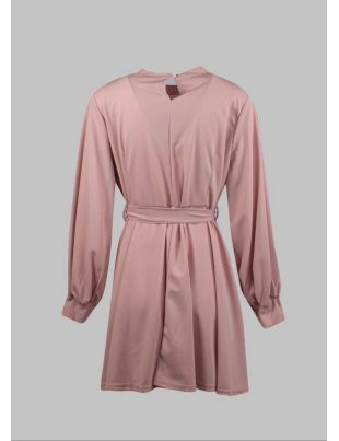 Сукня з поясом Boohoo S Рожева BTG-0119