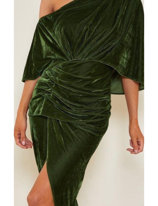 Платье Prettylittlething S Зеленое BTG-0032