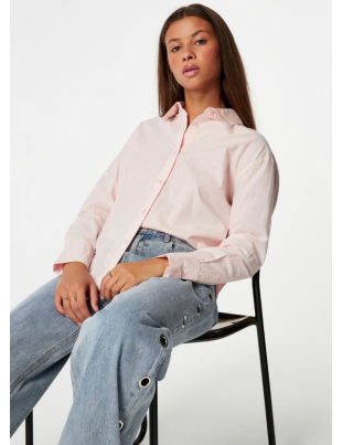 Рубашка хлопковая Jennyfer M Розовая BTG-0197