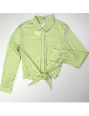 Рубашка на завязках Jennyfer S Фиолетовая Зеленая BTG-0198