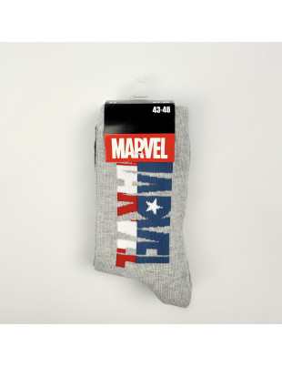 Шкарпетки чоловічі Marvel 43-46 Сірі з малюнком 318-