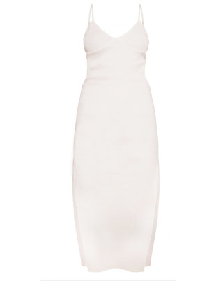 Платье с разрезами по бокам Prettylittlething S Белое 330-