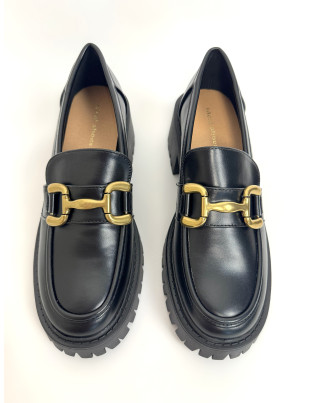 Лоферы женские Ideal shoes 39 Черные 385-