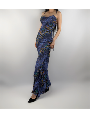 Платье TTYA XS/S Синяя с принтом BTG-0021