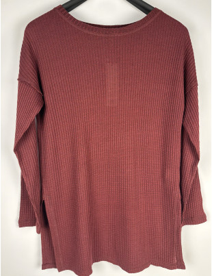 Пуловер Zara L Глибокий коричневий BTG-0049