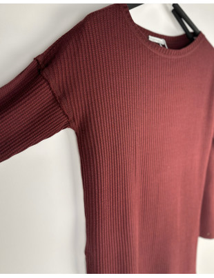 Пуловер Zara Глибокий коричневий BTG-0049
